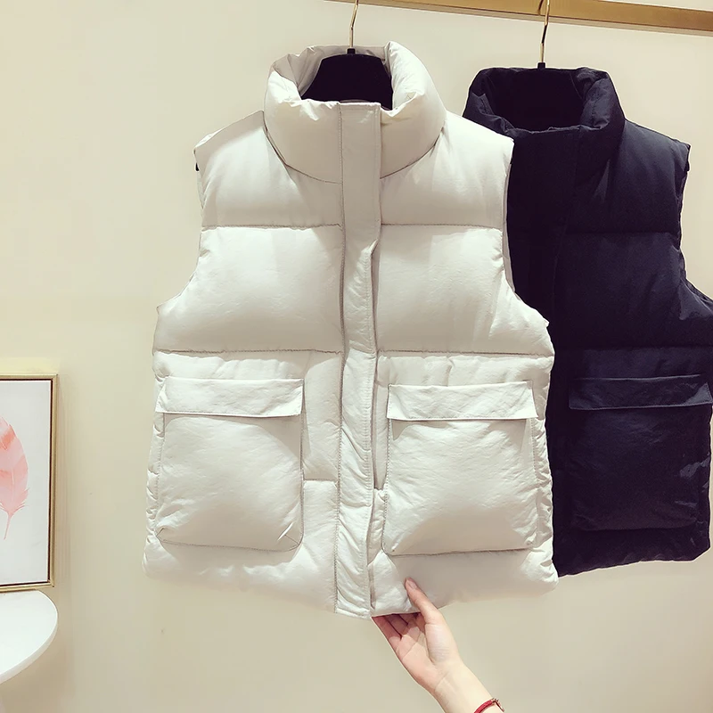 

Cheap wholesale 2019 new autumn winter Hot selling women's fashion casual female nice warm Vest Outerwear BP987