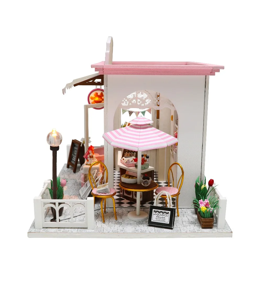 DIY Doll House Wooden Doll Houses Miniature dollhouse Furniture Kit Toys for Children Gift Time travel Doll Houses A-016