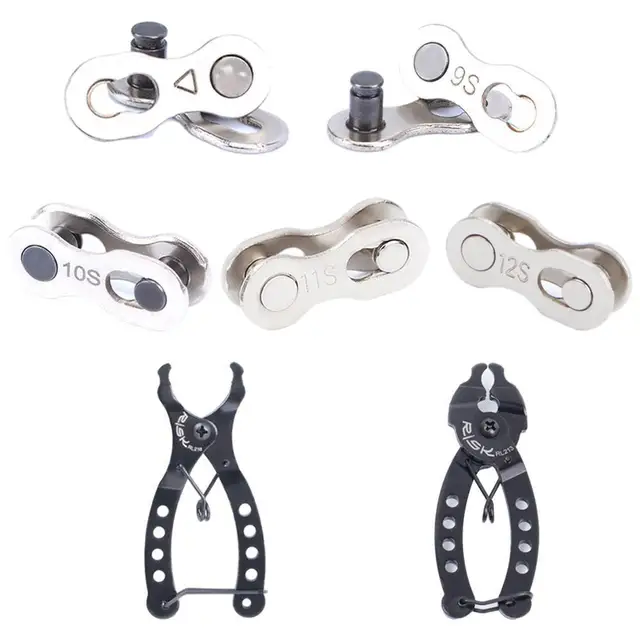 RISK Mountain Road Bike Chain Magic Buckle 8S/9/10/11/24/27/30 Speed Chain Quick Release Buckle 1