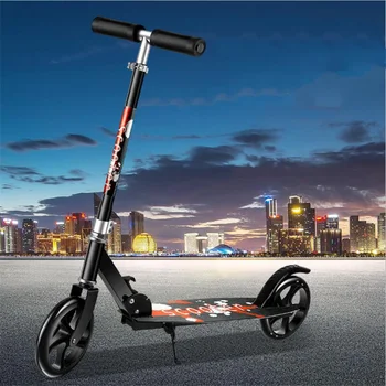 

Factory Direct Teenagers Adult Scooter Two-Wheeled Work Scooter Portable Foldable Big Wheel Scooter