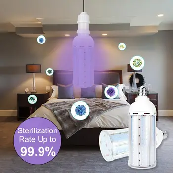 

1/2pcs Newest UV Germicidal Lamp UVC LED Light Bulb E27 Base Ozone Free UVC Ultraviolet Corn Bulb Home Disinfection Sterilizer