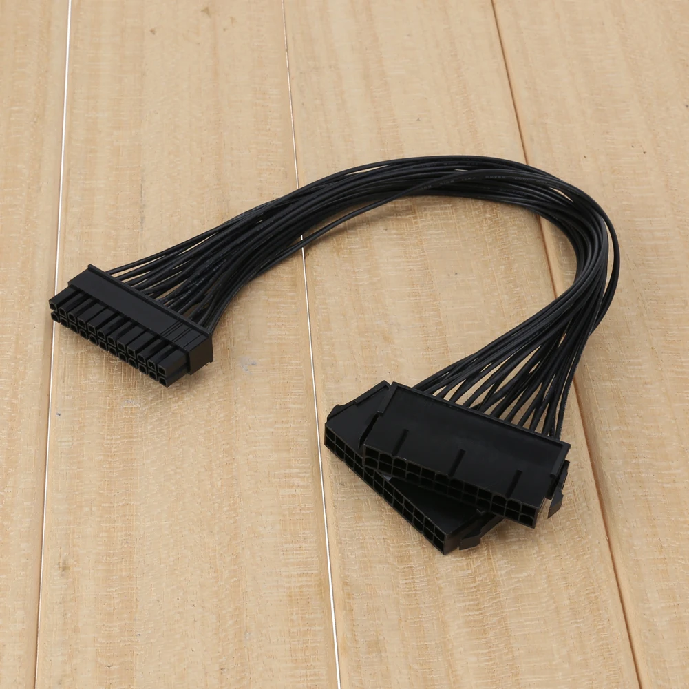 ATX 24Pin 2 Dual Molex PSU шнур питания адаптер материнской платы кабель стартера