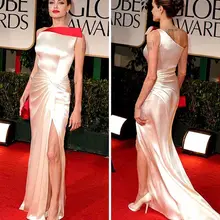 Элегантные платья знаменитостей из мягкого атласа в стиле русалки, платья знаменитостей на одно плечо, сексуальные вечерние платья с разрезом по бокам, без рукавов, длина до пола