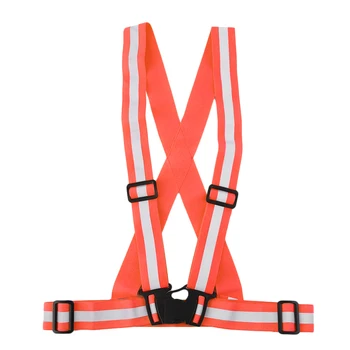 

4cm Safe Reflective Elastic Vest Belt Outdoors Night Running Biking Safety Super-bright Simple Portable Band