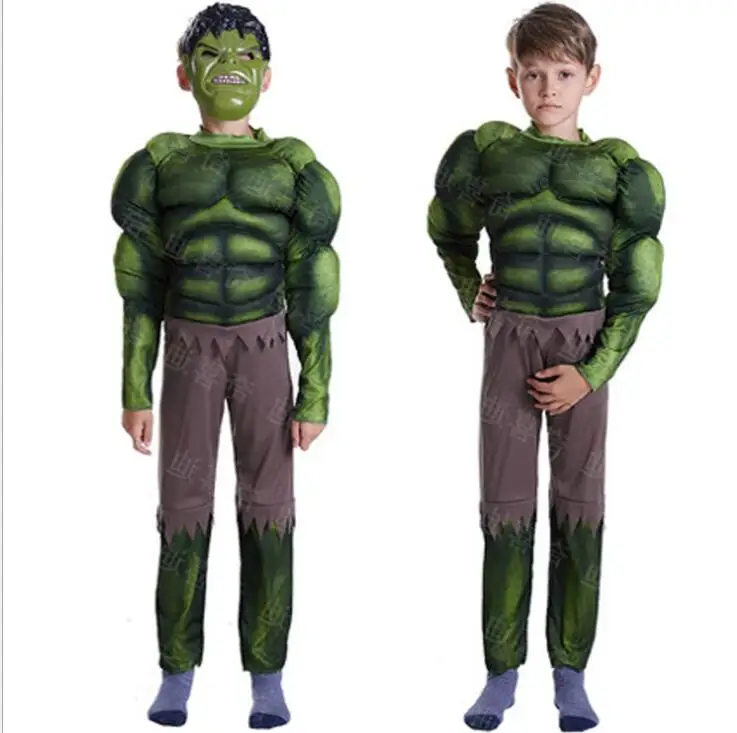 new year carnival green the incredible hulk costume endgame muscle