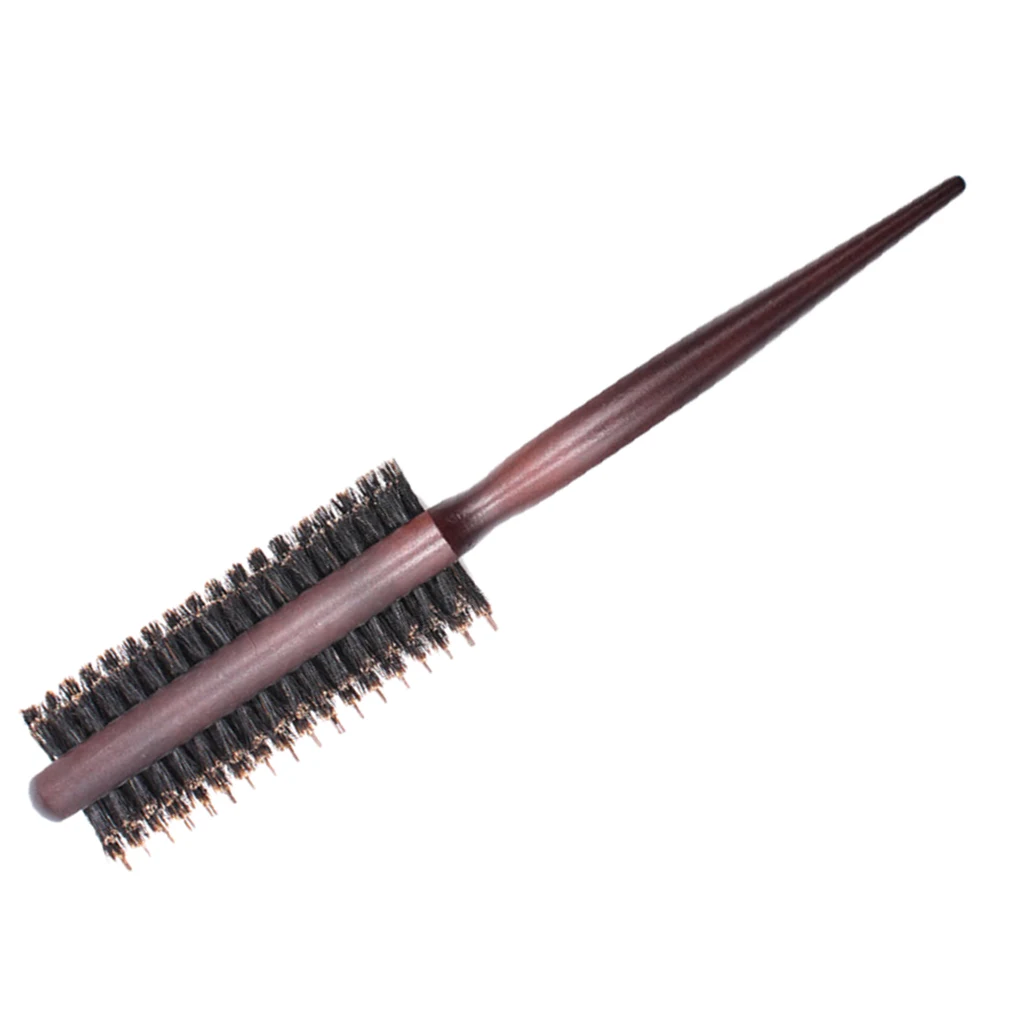 Pro Anti-static Three Row Rat Tail Teasing Brush for Back Combing Volumizing