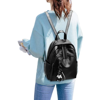 

2020 New Fashion Woman Backpack High Quality Youth PU Leather Backpacks for Teenage Girls Female School Bag Hot Sale