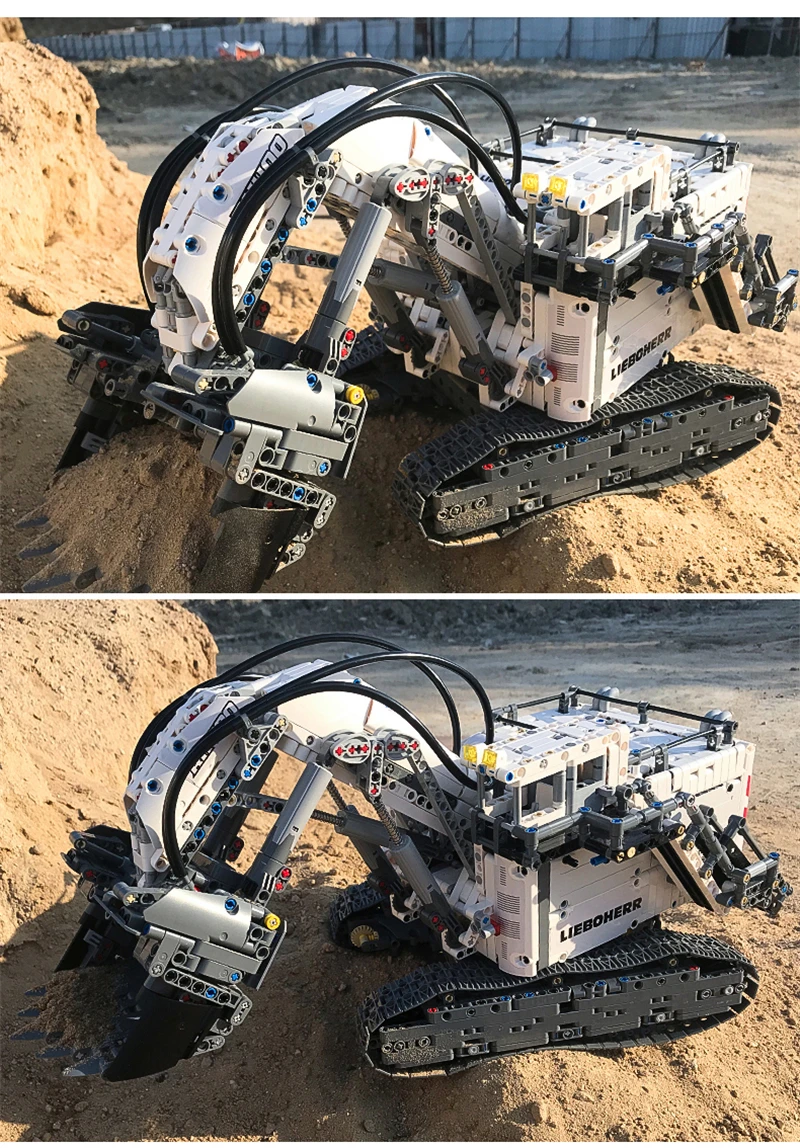 4062+PCS Compatible With LegoINGlys Excavator Building Blocks Remote Control Blocks Engineering Vehicle Trucks Bricks Child Toy (6)