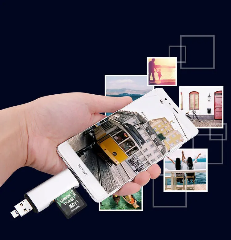3 в 1 Многофункциональное USB 0 A Micro Type C устройство для чтения карт SD TF разъем ПК Android