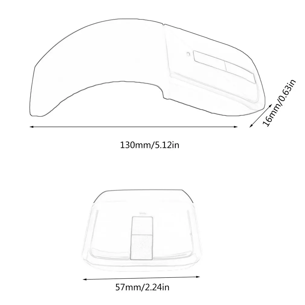 Bluetooth складная мышь для microsoft Arc Touch 2 поколения Bluetooth мышь Складная для Arc Touch USB 2,4G Беспроводные мыши