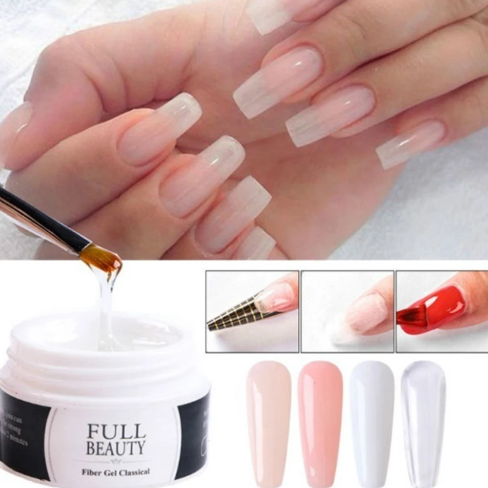 15ml Nail Extension Gel UV/LED Acrylic Gel Nail Tip Extension Quick Extend Jelly Glue Broken