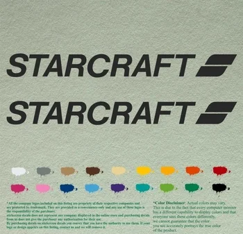

For 1Pair Starcraft Decals Vinyl Stickers Boat Outboard Motor lot of 2