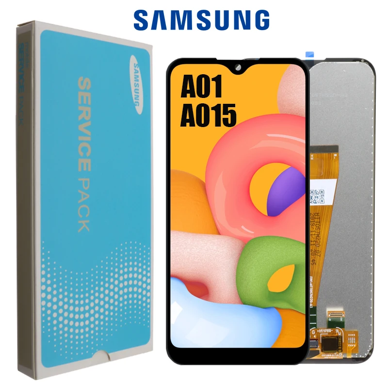 5 7 &quotОригинальный ЖК дисплей для Samsung Galaxy A01 A015 сенсорный экран замена дигитайзера A015F A015G A015DS samsung A01|Экраны