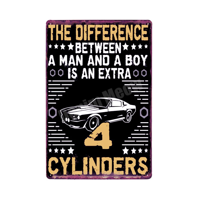 Fix Cars Plaque Shabby Chic Metal Tin Signs Classic Car Wall Art Poster Advertising Plates Bar Garage Vintage Home Decor MN117 - Цвет: P