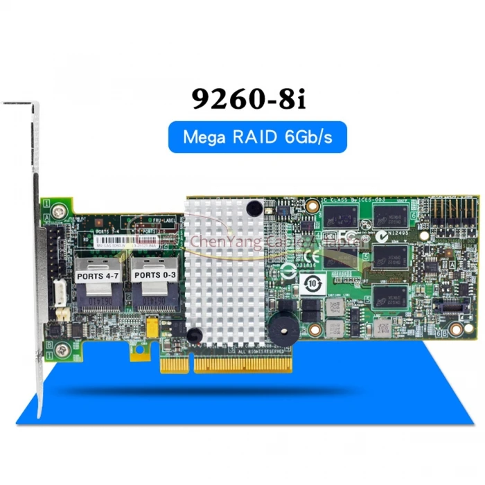 LSI 9260-8i LSI00198 LSIMegaRAID SAS 8 Порт 512 МБ кэш SFF8087 6 ГБ RAID0.1.5.6 PCI-E 2,0X8 плата контроллера