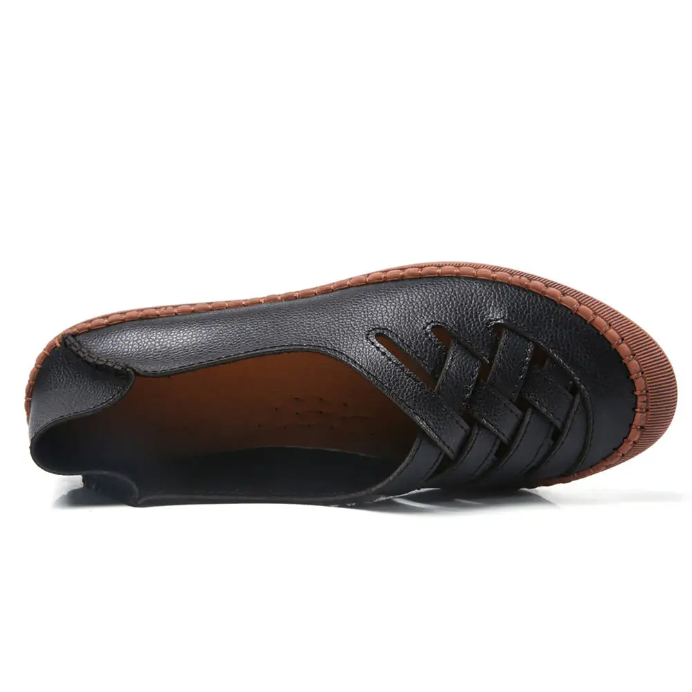 Doratasia/ г. Большой размер 45, водонепроницаемые мокасины из натуральной кожи повседневная женская обувь удобная женская обувь на плоской подошве