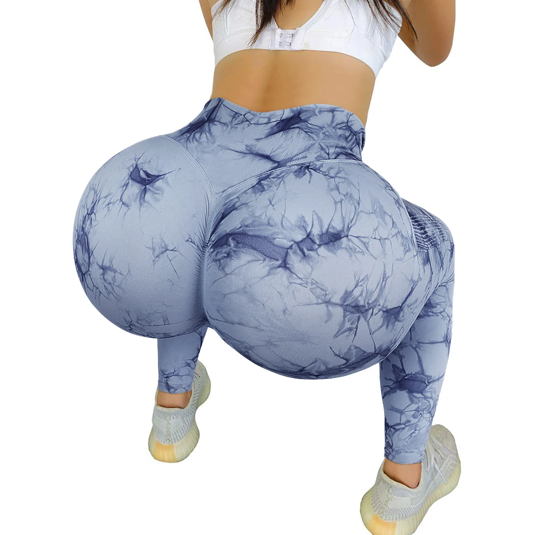 legging NORMOV Push Up Leggings Women Seamless High Waist Tie Dye Leggings Elasticity Fitness Breathable Workout Gym Women Leggings carhartt leggings