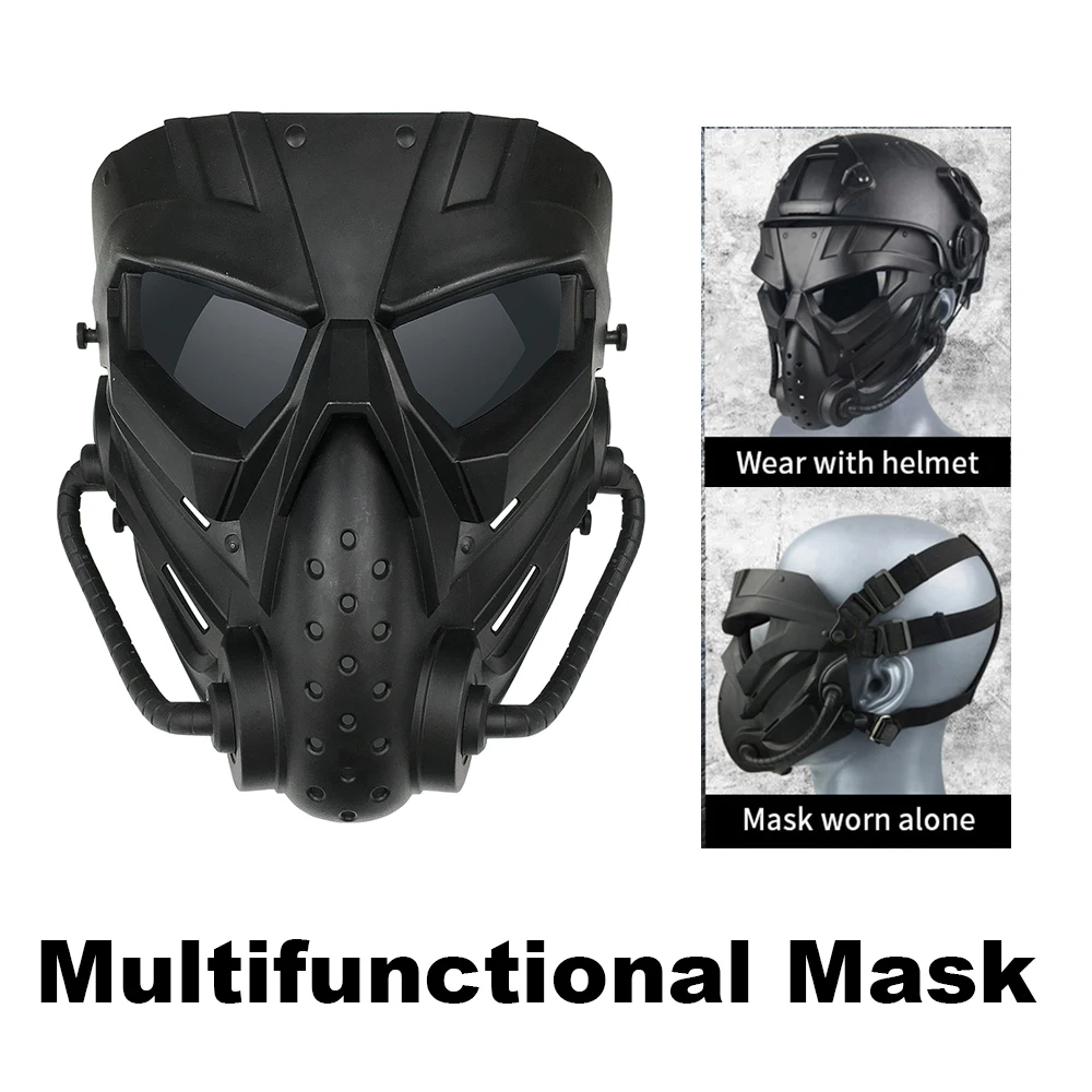 

Airsoft PC Lens Paintball Masks CS Games Field Mask Hunting Army Fan Military Tactical Shooting Full Face Protection Equipment