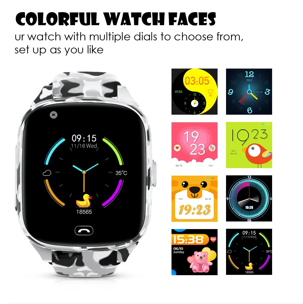 Torntisc 4G Детские умные часы с цветным экраном, gps, SOS, в один клик, местоположение вызова, 600 мАч, анти-потерянный монитор, Детские умные часы