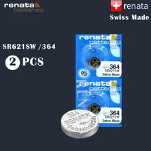 2 шт./лот, аккумулятор для часов renata 364 с оксидом серебра 364 SR621SW 621 1,55 в renata 621, оригинальная швейцарская батарея для часов