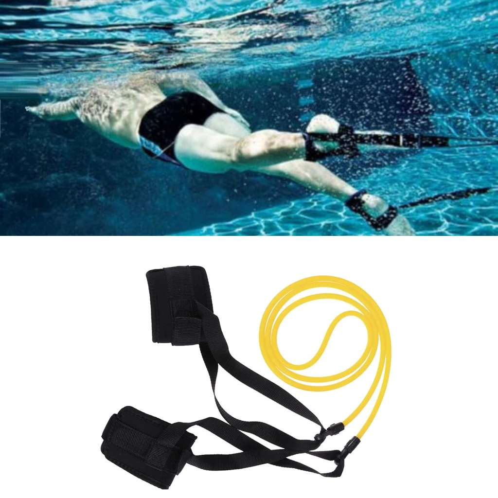 Adjustable Swim Exerciser Train Resistance Belt Ankle Strap Stationary