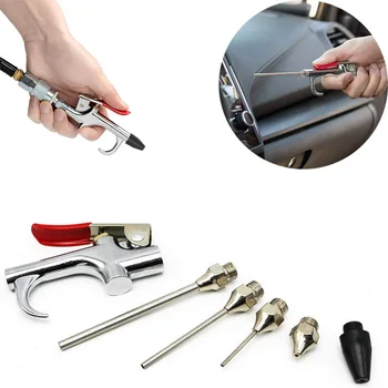 

6Pcs/SetPneumatic Tools Accessories Set With Interchangeable Nozzles OverSized Trigger Multifunction Air Duster Tool Accessory