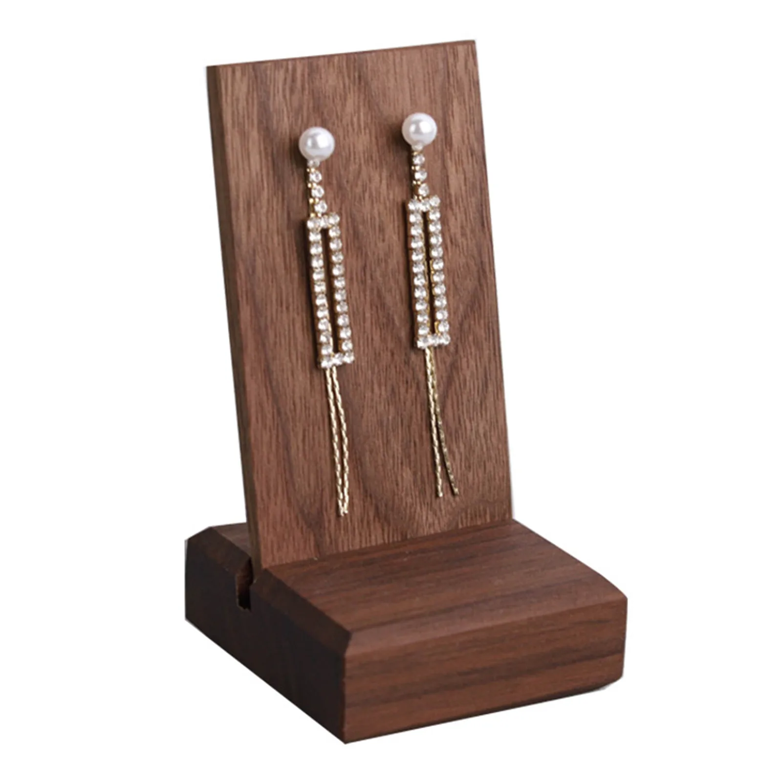 

1 шт., деревянная подставка для сережек, 11x5,5 см