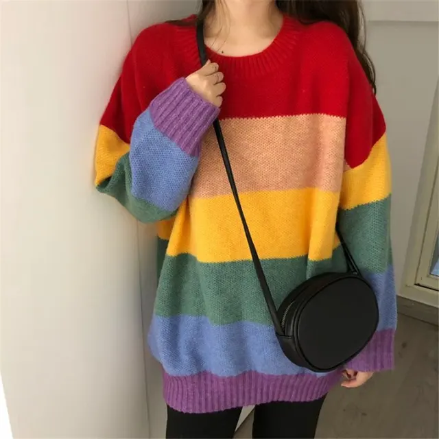 vintage rainbow sweater