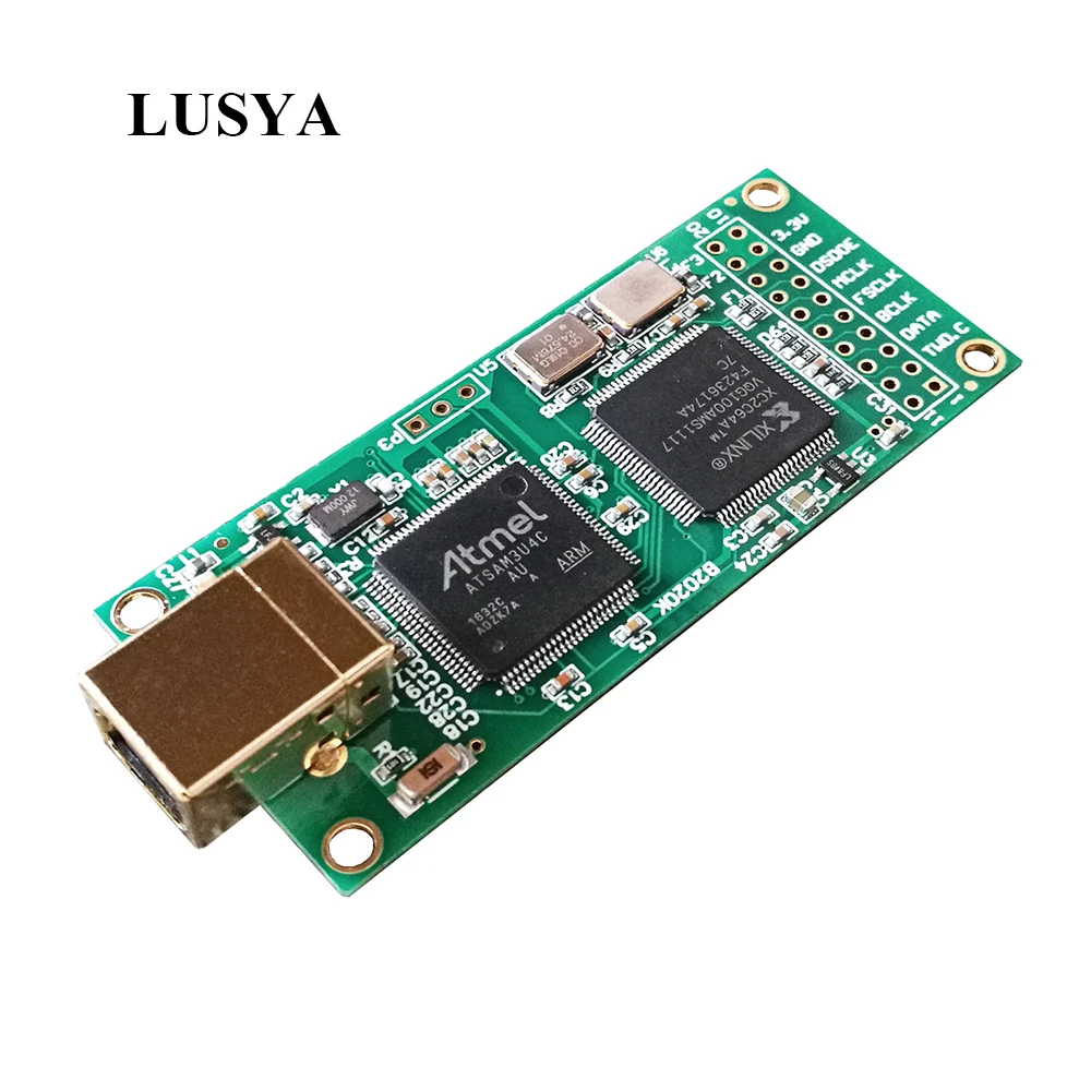 Lusya Italian Amanero Module DSD ES9038 Sound Card USB Decoder Headphone AMP Board T0555