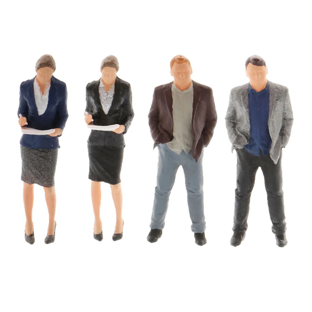 1/64 Scale Resin Action Figures Office Workplace Scene Scenario Model Kit Boss and Secretary Character Home Decor