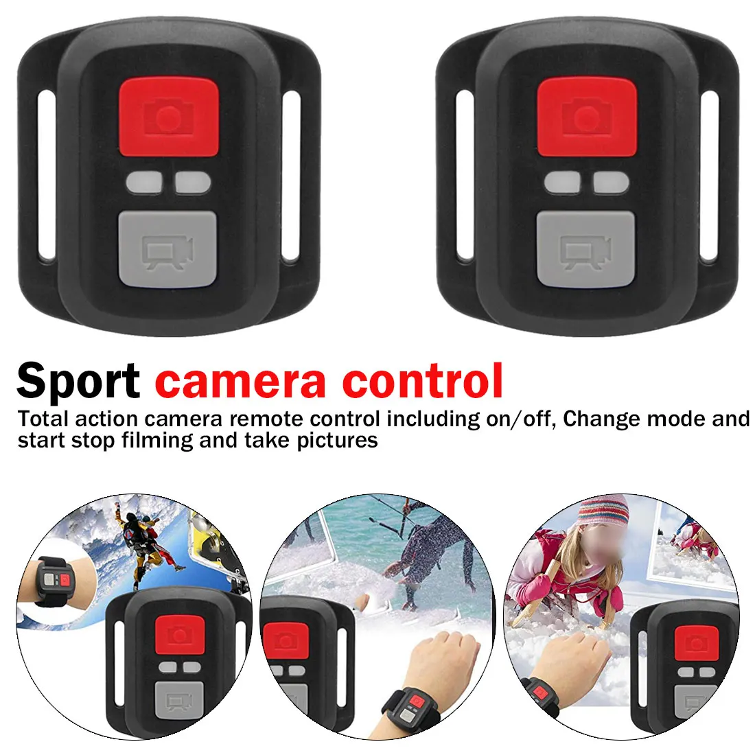 

Sport Action Camera Wireless 2.4G Remote Control Shutter For EKEN H9R H8R H6S H7S H5S PLUS DV Controller Waterproof