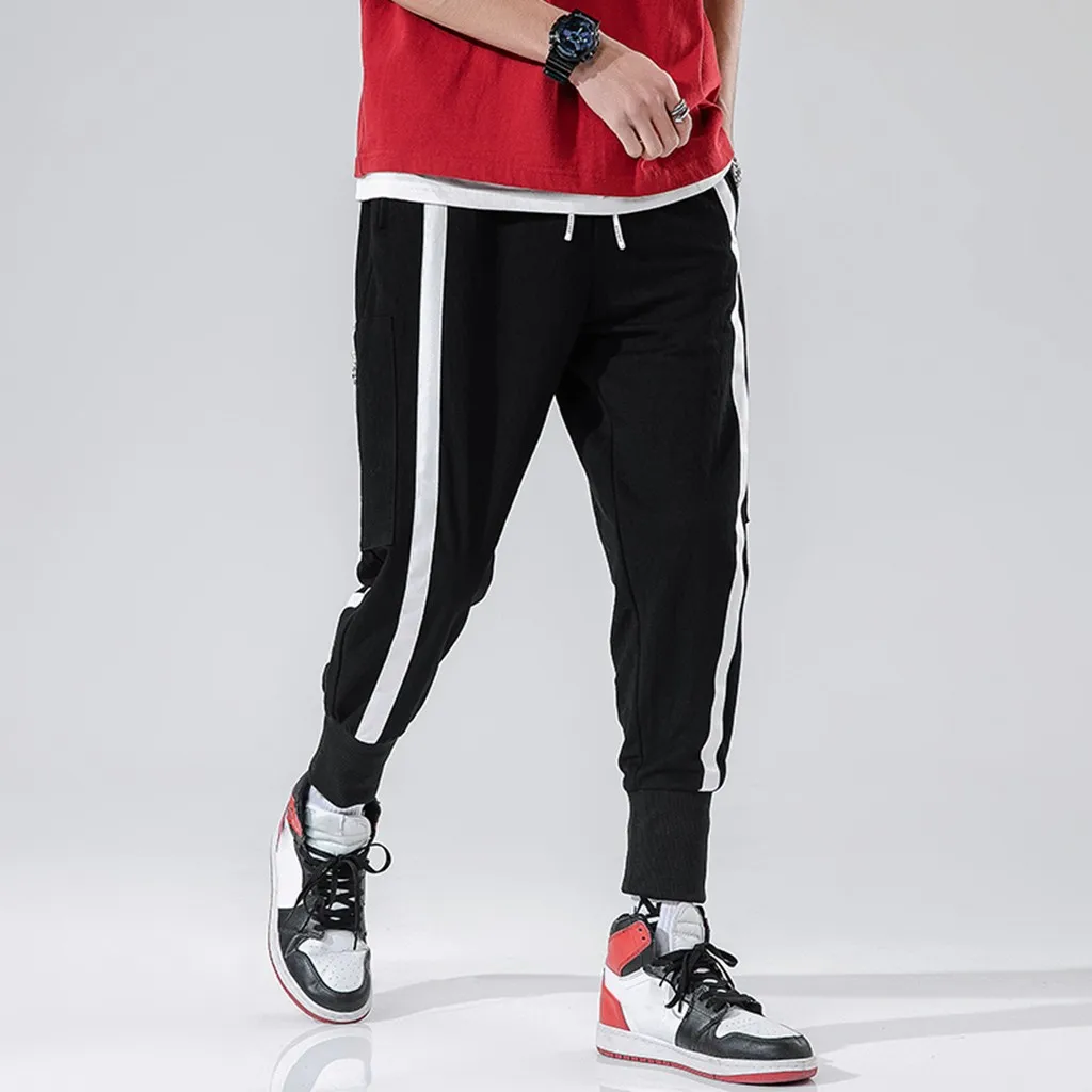 KANCOOLD Pants Cotton Full Length men pants Men's New Fashion Casual Outdoor Pocket Beach Solid Trousers Nov7