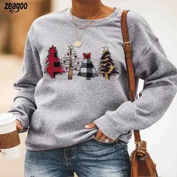 

Women Casual O-neck Long Sleeve Print Gray O-Neck Spring, Autumn Pullover Regular Sweatshirt