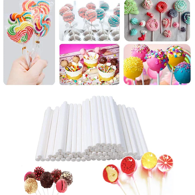 Pop Cake Lollipop Stick, Plastic Sucker Sticks, Sticks Candy Stick