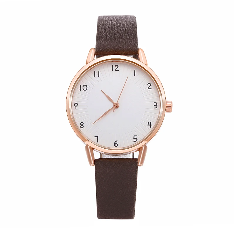 WJ-8572, модные женские кварцевые наручные часы, классический кожаный ремешок для часов, часы для женщин, девочек, простые женские часы, reloj mujer