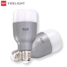 Yeelight YLDP02YL E27 9W RGBW WiFi ampoule LED intelligente travail avec Google Assistant AC220V pour lampe de bureau projecteurs de Table à intensité variable