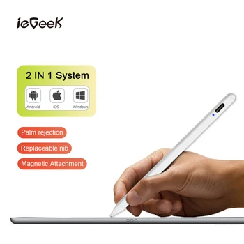 

Universal Stylus Pen For iPad Android Tablet Phone Drawing Touch Pencil 2 in1 Android/IOS Palm Rejection Magnetic Capacitive Pen