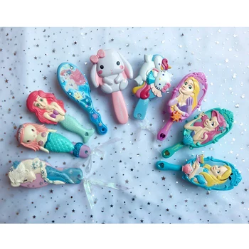 

Disney Mickey Comb Kid Air Cushion Massage Comb 1pcs Cute Frozen Mermaid Hairbrush Kids Gentle Anti-static Brush