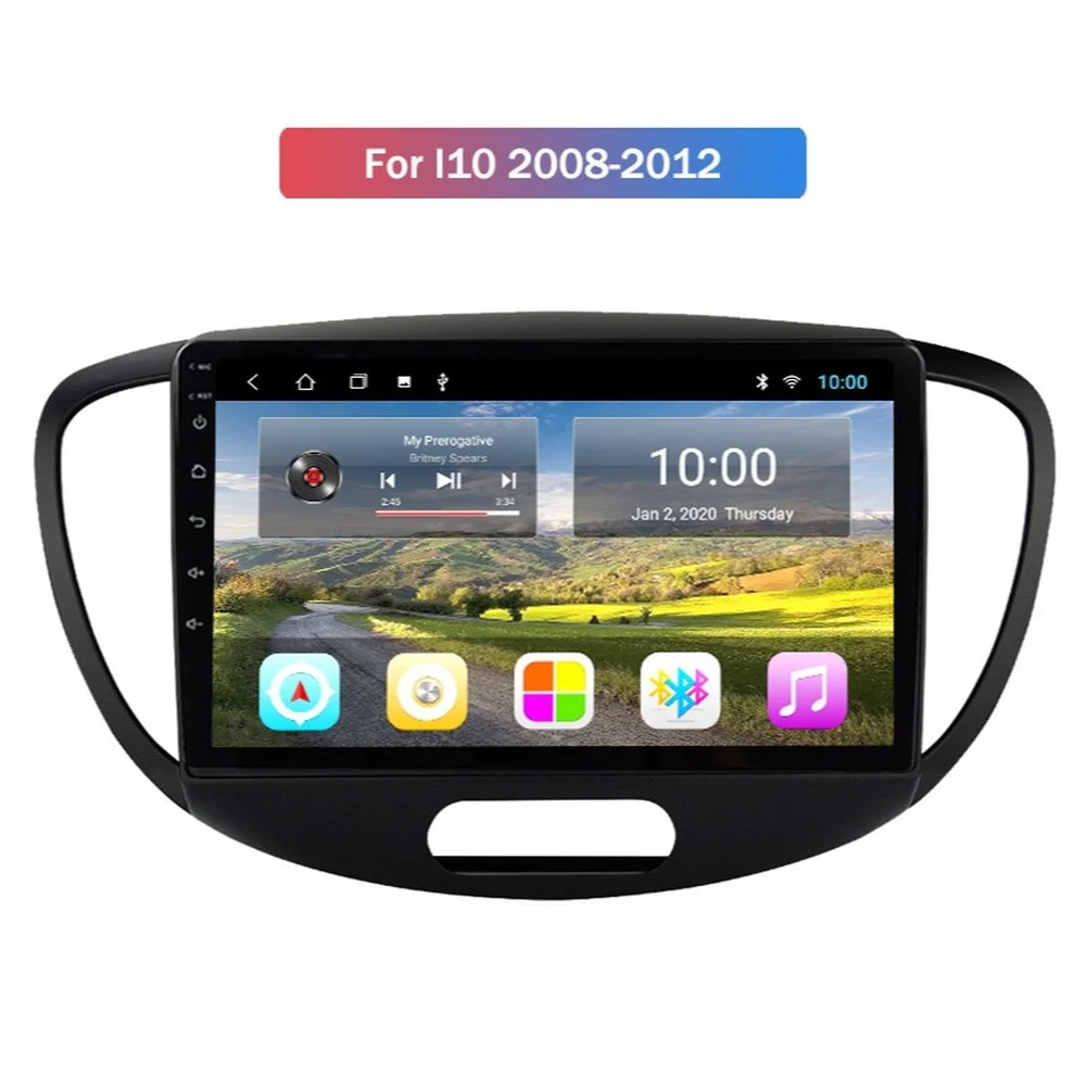 Автомагнитола на Android 10 0 мультимедийный стерео плеер для Hyundai I10 2008-2012