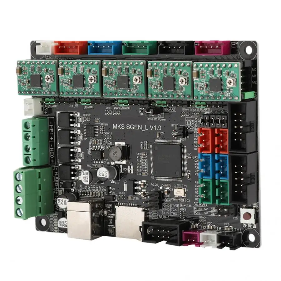 3d принтер материнская плата Запчасти для MKS SGen-L+ A4988 привод комплект для Kossel/Ultimaker медь 3d принтер s части