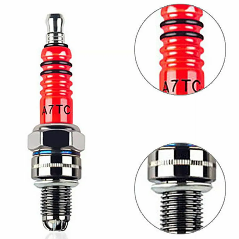 1pcs Motorcycle Spark Plug Iridium Spark Candles High Performance 3electrode A7tc Motorcycle