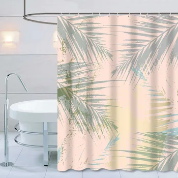 

Bathroom Curtain Thick Mini Matt Partition Curtains European Printing Home Decor Bath Cortinas Set 3d Modern Rick and Morty Bird