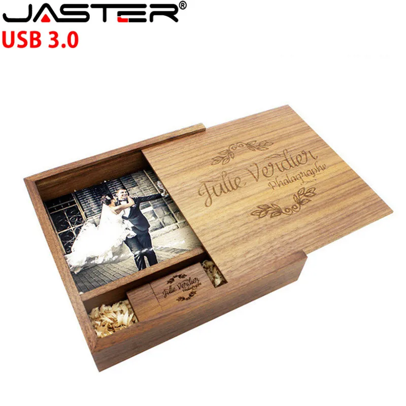 Деревянный фотоальбом JASTER USB 3 0 usb + коробка флеш накопитель флешка 16 ГБ 32 64 128