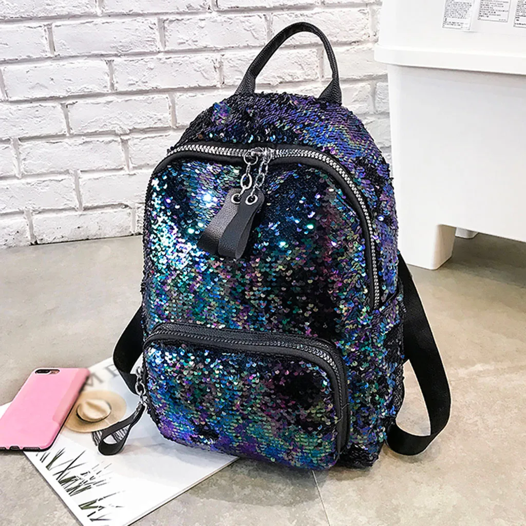 Новые рюкзаки с пайетками для женщин красочные сумки на плечо женские рюкзаки большой емкости для девочек-подростков школьные сумки рюкзак
