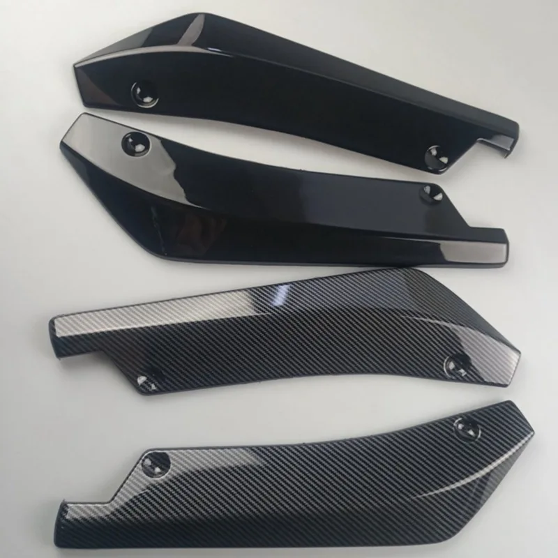 

Car Universal Blade after Shovel 3D Bright Carbon Fiber Pattern Car Modified Cornerite Air Knife Universal Spoiler