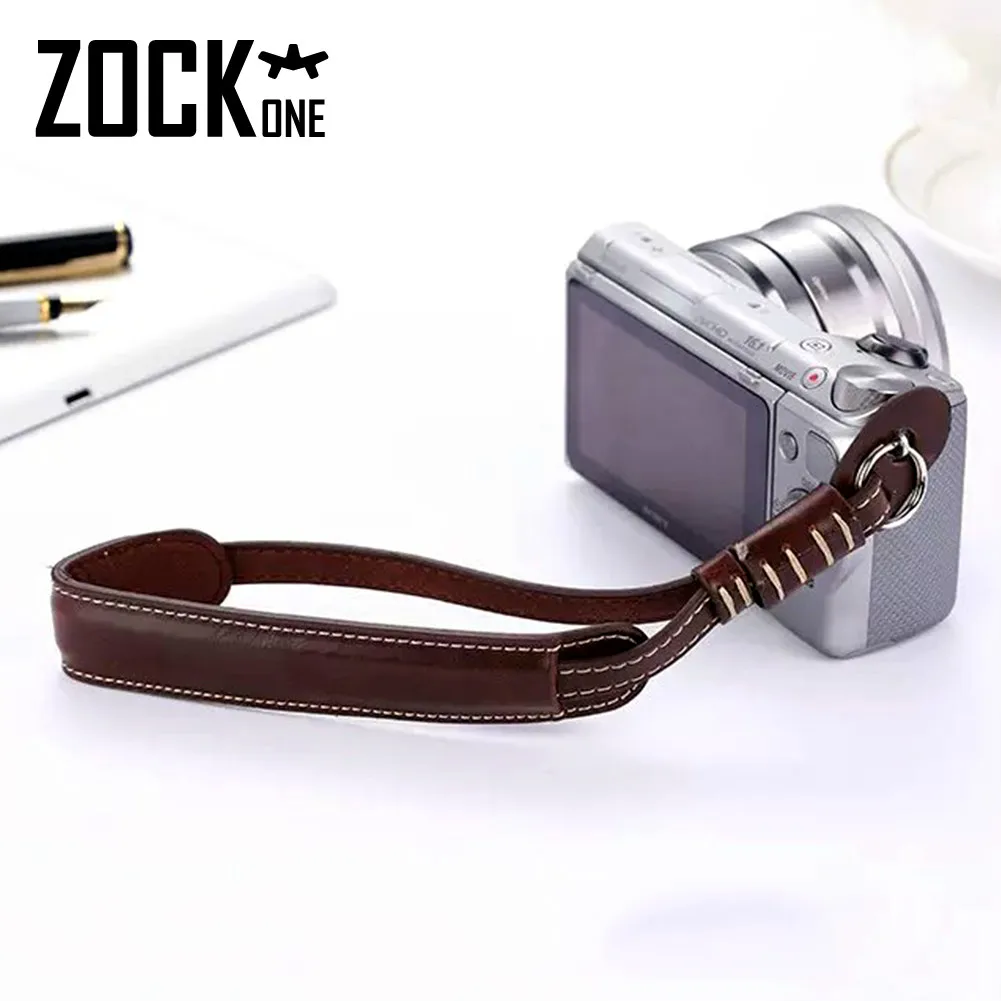 

ZOCKONE Camera Strap Leather PU Wrist Strap For SLR Sony NEX DSLR A7 RX10 a6500 a68 Photography Accessories