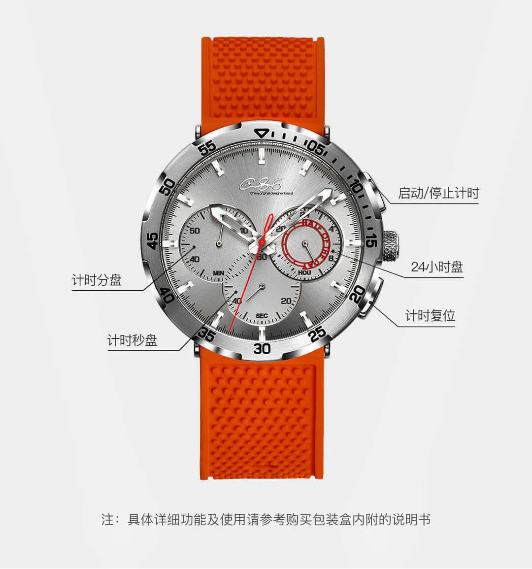 Xiaomi Youpin C+ 86 спортивные часы многофункциональный хронограф циферблат SEIKO core светящаяся функция 30 метров жизни водонепроницаемый