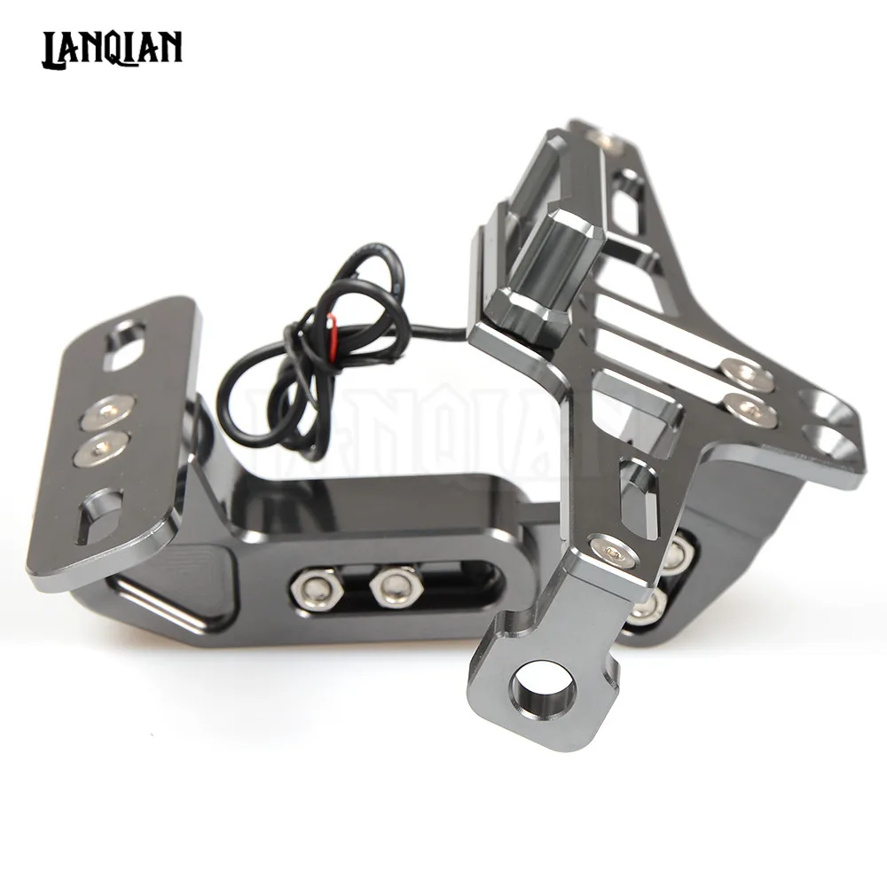 Для KTM Duke 125 Duke 200 390 690 990 мотоцикл задний номерной знак держатель Универсальный Duke 690 250 390 125 Accessoies - Цвет: Серый