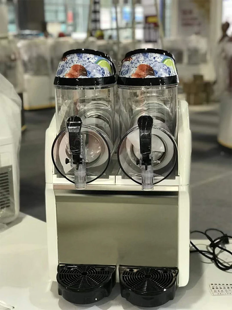 Slush машина 10Lx2 slush машина снег тает снегоуборочная машина