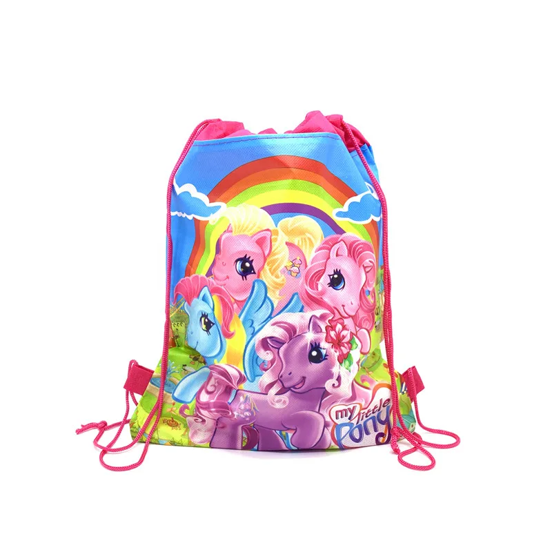 Горячая Распродажа 1 шт 108*180 см My Little Pony детский день рождения, день рождение мальчика вечерние одноразовые скатерти для душа для малышей - Цвет: Bag-D-1pcs